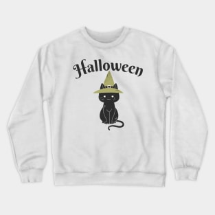 The Halloween cat Crewneck Sweatshirt